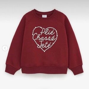 Zara Plie Chasse Jete Girls Sweatshirt